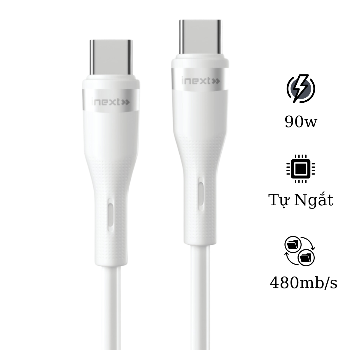 Cáp Sạc Nhanh 90W iNext X1
